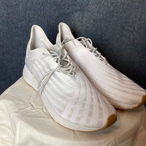 Women’s white size 9 Saysh sneaker by Olympian (sprinter) Allyson Felix.